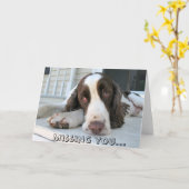 Vermisst Sie - Grußkarte Karte (Gelbe Blume)