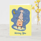 Vermisst Sie Grußkarten Karte (Gelbe Blume)