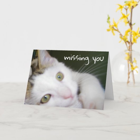 VERMISST SIE - IMMER KARTE (Gelbe Blume)