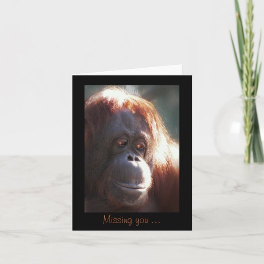 Vermisst Sie ... Karte (Vorderseite)