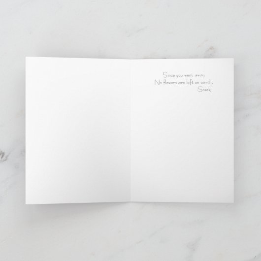 Vermisst Sie… Karte (Innenseite)