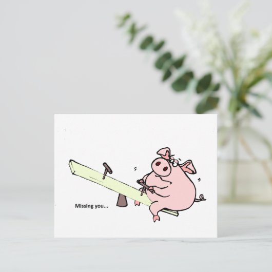 VERMISST SIE… POSTKARTE (Stehend Vorderseite)