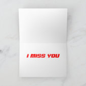 Vermisst Sie Rollen-Untersetzer Karte (Innenseite)