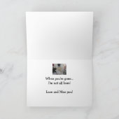 Vermisst Sie, Romantik mit Niedlichem Goldendoodle Karte (Innenseite)