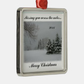 Vermisst Sie über dem Meile-Fröhlichen Weihnachten Ornament Aus Metall (Rechts)