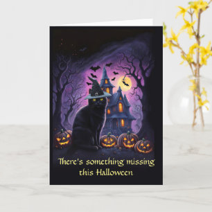Vermisst Sie vermissen Sie glücklich Halloween Karte