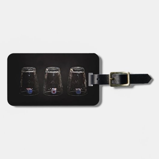 Vermisst unmöglich gepäckanhänger (Vorderseite horizontal)