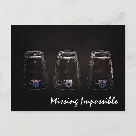 Vermisst unmöglich postkarte (Vorderseite)