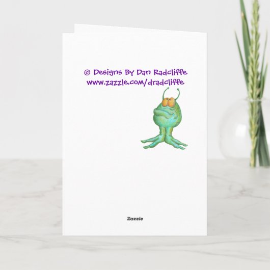 Vermisste Alien Karte (Rückseite)