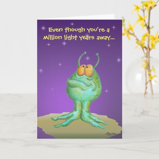 Vermisste Alien Karte (Gelbe Blume)