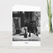 Vermisste Black Cat Card Karte (Rückseite)