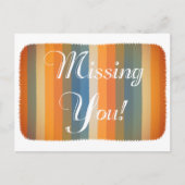 Vermisste Blankenfarben Spaß Orange Postkarte (Vorderseite)