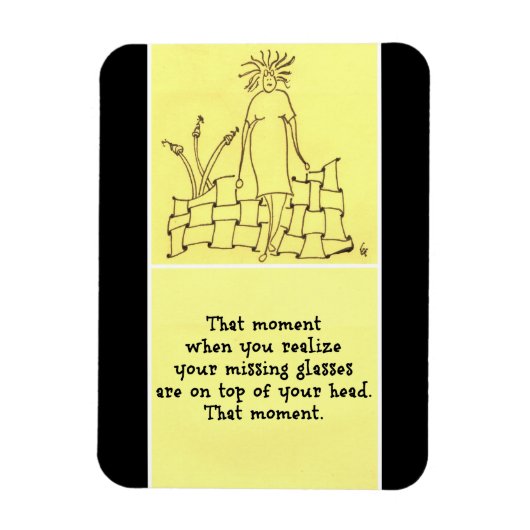 Vermisste Brille Magnet (Vertikal)