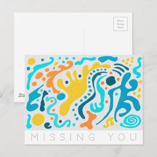 Vermisste Diffusion Postkarte (Vorne/Hinten)