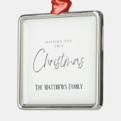 Vermisste dir diese Weihnachten Ornament Aus Metall (Links)