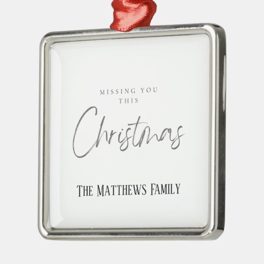 Vermisste dir diese Weihnachten Ornament Aus Metall (Links)