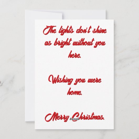 Vermisste dir heute Weihnachten (Rückseite)