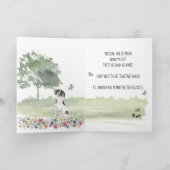 Vermisste Du magst englischen Zeiger Hund am Fenst Karte (Innenseite)