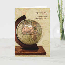 Vermisste Freunde der Alten Welt Karte Vintages St