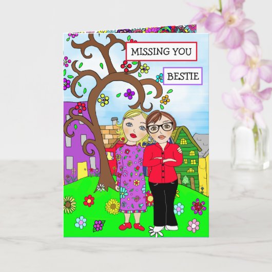 Vermisste Freundschaft Karte (Orchidee)