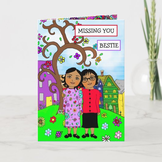 Vermisste Freundschaft Karte (Vorderseite)
