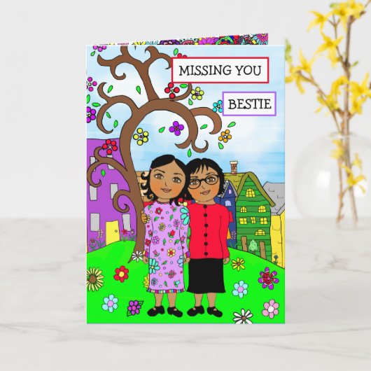 Vermisste Freundschaft Karte (Gelbe Blume)