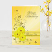 Vermisste Geburtstagskarte mit gelben Blumen Karte (Gelbe Blume)