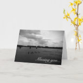 Vermisste Grußkarte Karte (Gelbe Blume)