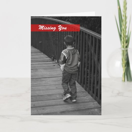 Vermisste Grußkarte Karte (Vorderseite)