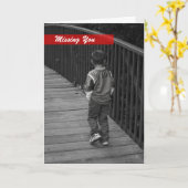 Vermisste Grußkarte Karte (Gelbe Blume)