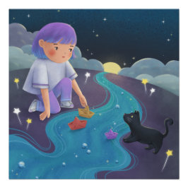 Vermisste Illustration Art Poster