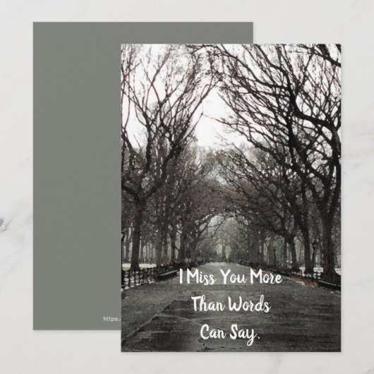 Vermisste Karte (Vorne/Hinten)