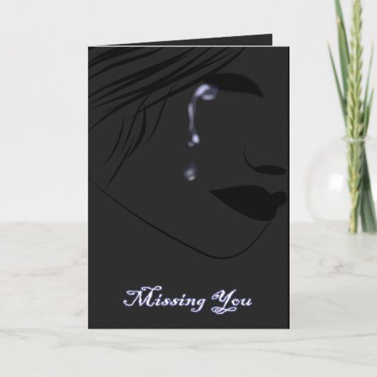 Vermisste Liebe über Valentine Feiertagskarte (Vorderseite)