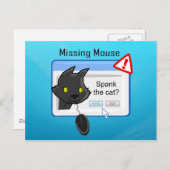 Vermisste Maus? Spann die Katze! Postkarte (Vorne/Hinten)