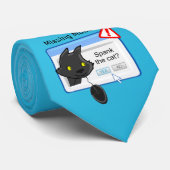 Vermisste Maus? Verprügeln Sie die Katze! Krawatte (Gerollt)