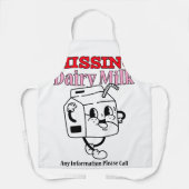 Vermisste Milchmilch Schürze (Vorderseite)