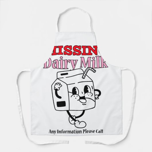 Vermisste Milchmilch Schürze (Vorderseite)