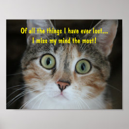 Vermisste Mind Cat Poster