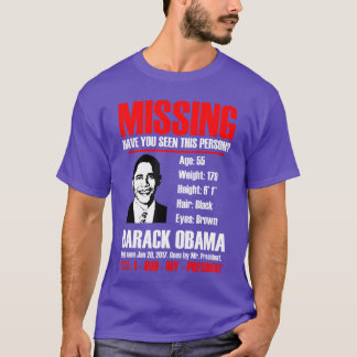 Vermisste Obama T-Shirt