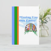 Vermisste Ostergrußkarte Feiertagskarte (Stehend Vorderseite)