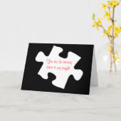 Vermisste Piece Jigsaw Puzzle Card Karte (Gelbe Blume)