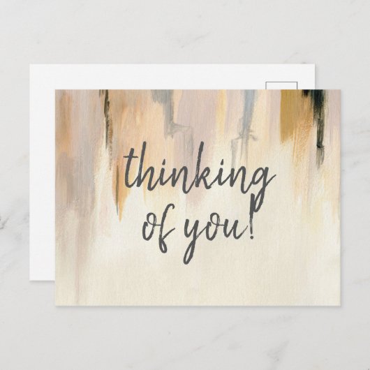 Vermisste Pinselstriche Postkarte (Vorne/Hinten)