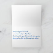 Vermisste Poesie-Grußkarte Karte (Innenseite)