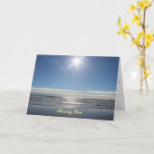 Vermisste Poesie-Grußkarte Karte (Gelbe Blume)