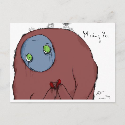 Vermisste Postkarte (Vorderseite)