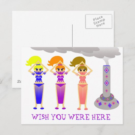 Vermisste Postkarte (Vorne/Hinten)