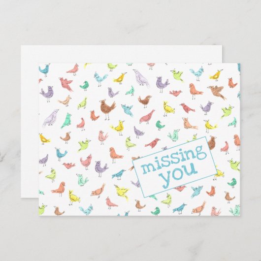 Vermisste Postkarte (Vorne/Hinten)