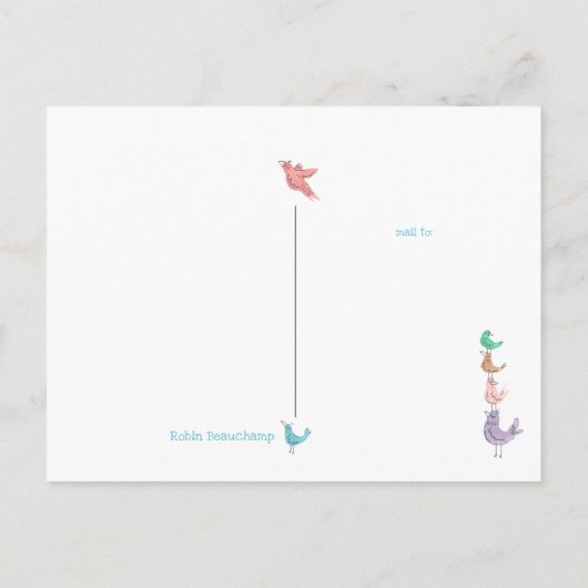 Vermisste Postkarte (Rückseite)