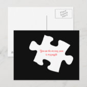 Vermisste Postkarte (Vorne/Hinten)