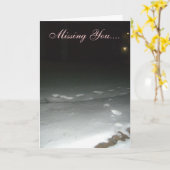 Vermisste Schneekarte Karte (Gelbe Blume)